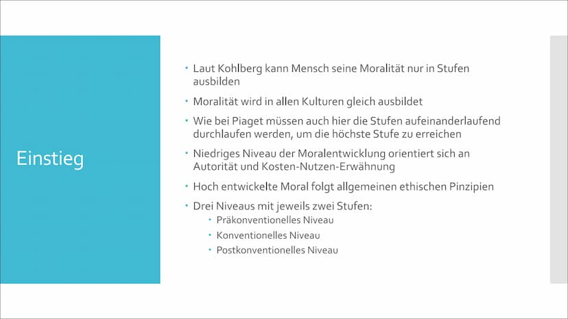 P
?
X
Moralische Entwicklung nach Kohlberg
Eine Präsentation von Lilith Inhaltsverzeichnis
Lawrence Kohlberg
Moralbegriff
Interviewansatz
Mo