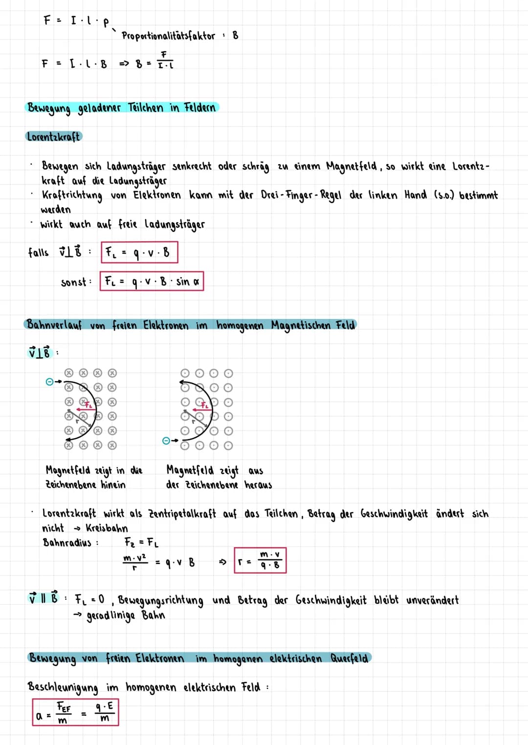 Elektrizität
elektrische Ladung Q
Einheit: Coulomb (C) [^C = MAS]
Träger Elektronen (negative Ladung), Protonen (positive Ladung)
:
Eigensch