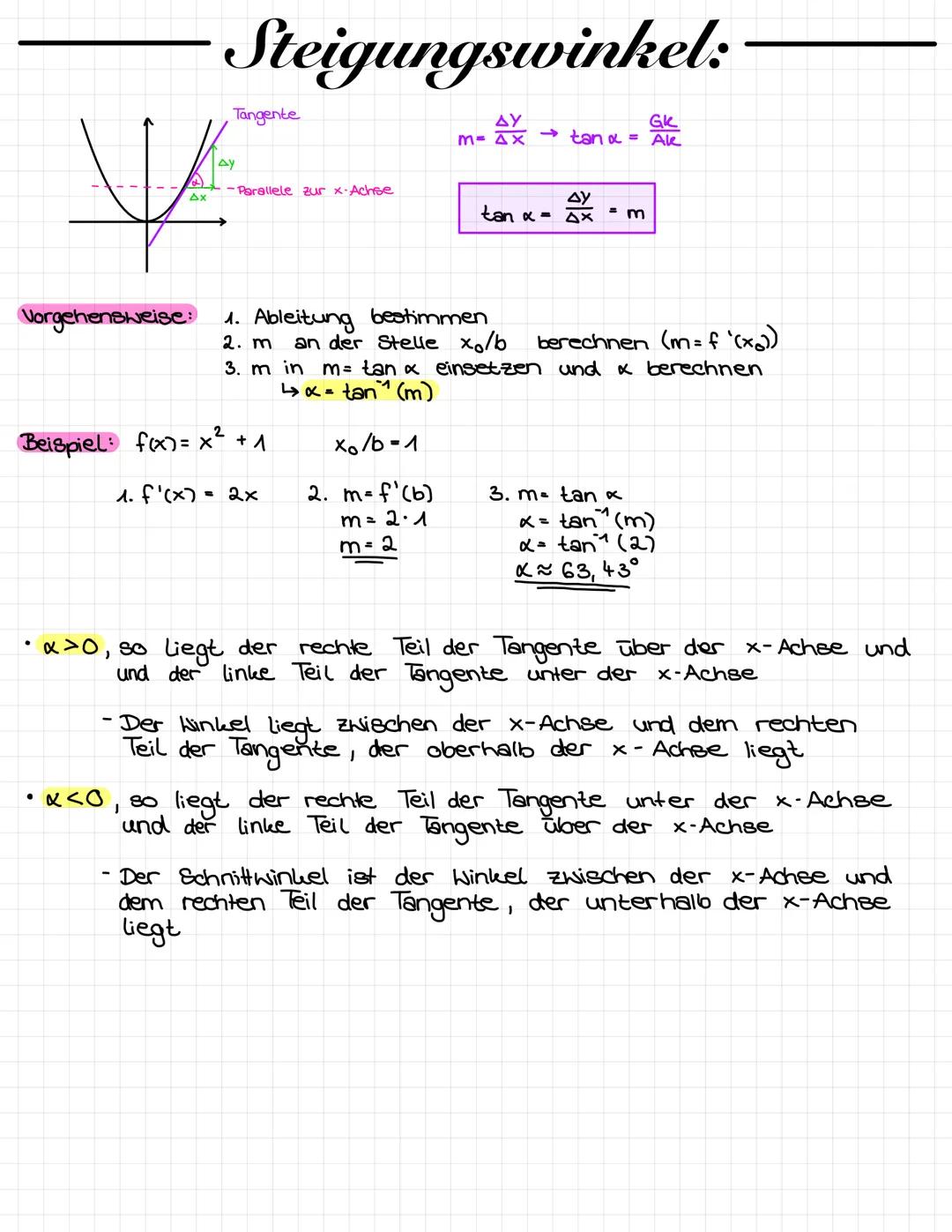 1. Nullstellen:
• Die Schnittstelle einer Funktion mit der
bezeichnet → f(x₂)=0
Allgemeine Vorgehensweise:
Funktionsgleichung 0 setzen → f(x