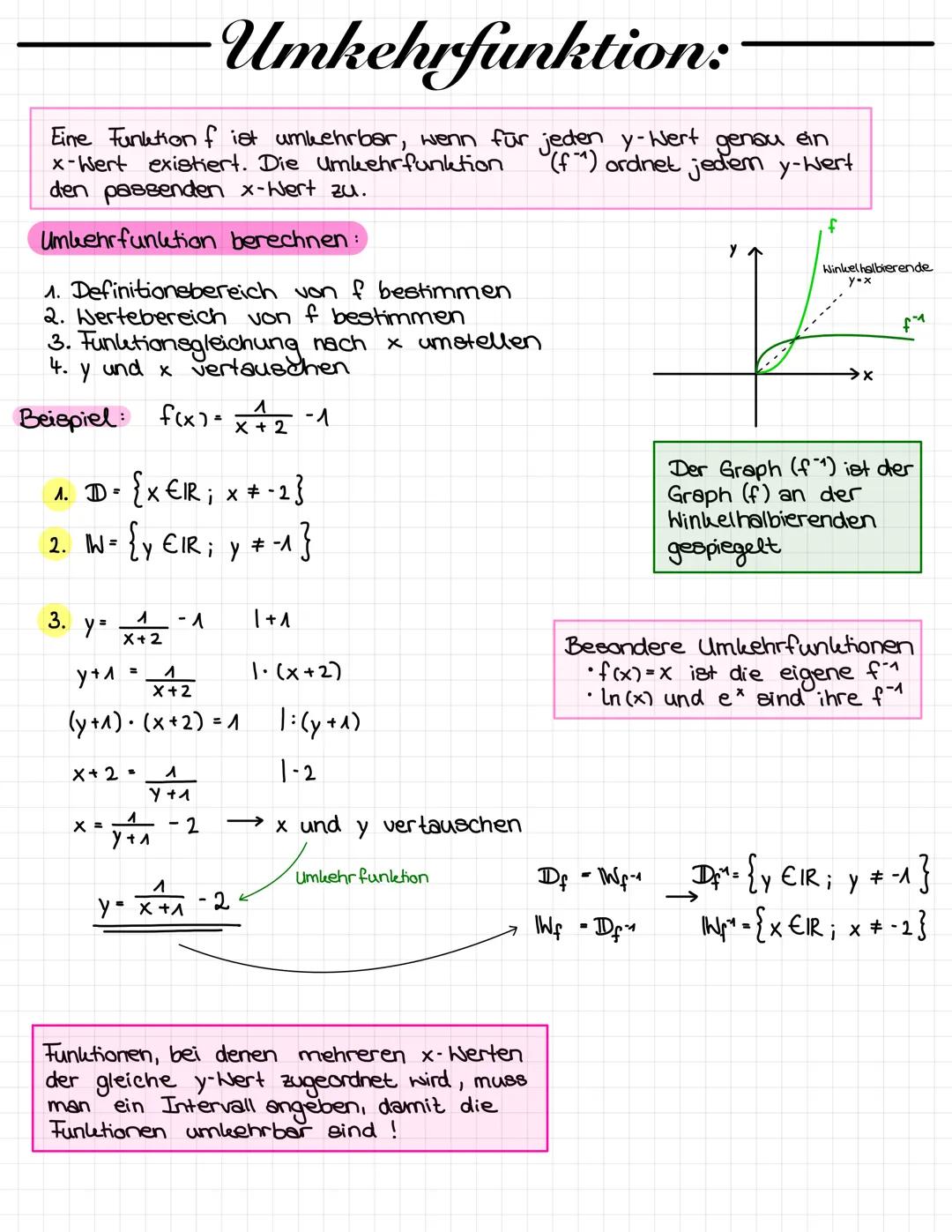 1. Nullstellen:
• Die Schnittstelle einer Funktion mit der
bezeichnet → f(x₂)=0
Allgemeine Vorgehensweise:
Funktionsgleichung 0 setzen → f(x