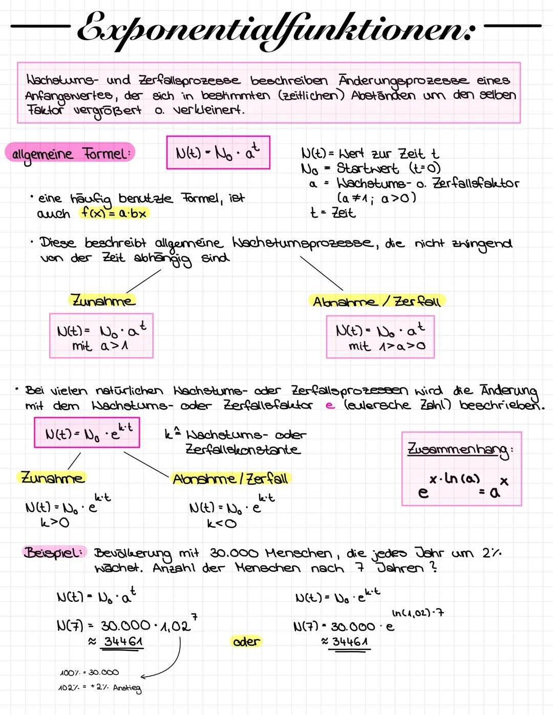 1. Nullstellen:
• Die Schnittstelle einer Funktion mit der
bezeichnet → f(x₂)=0
Allgemeine Vorgehensweise:
Funktionsgleichung 0 setzen → f(x