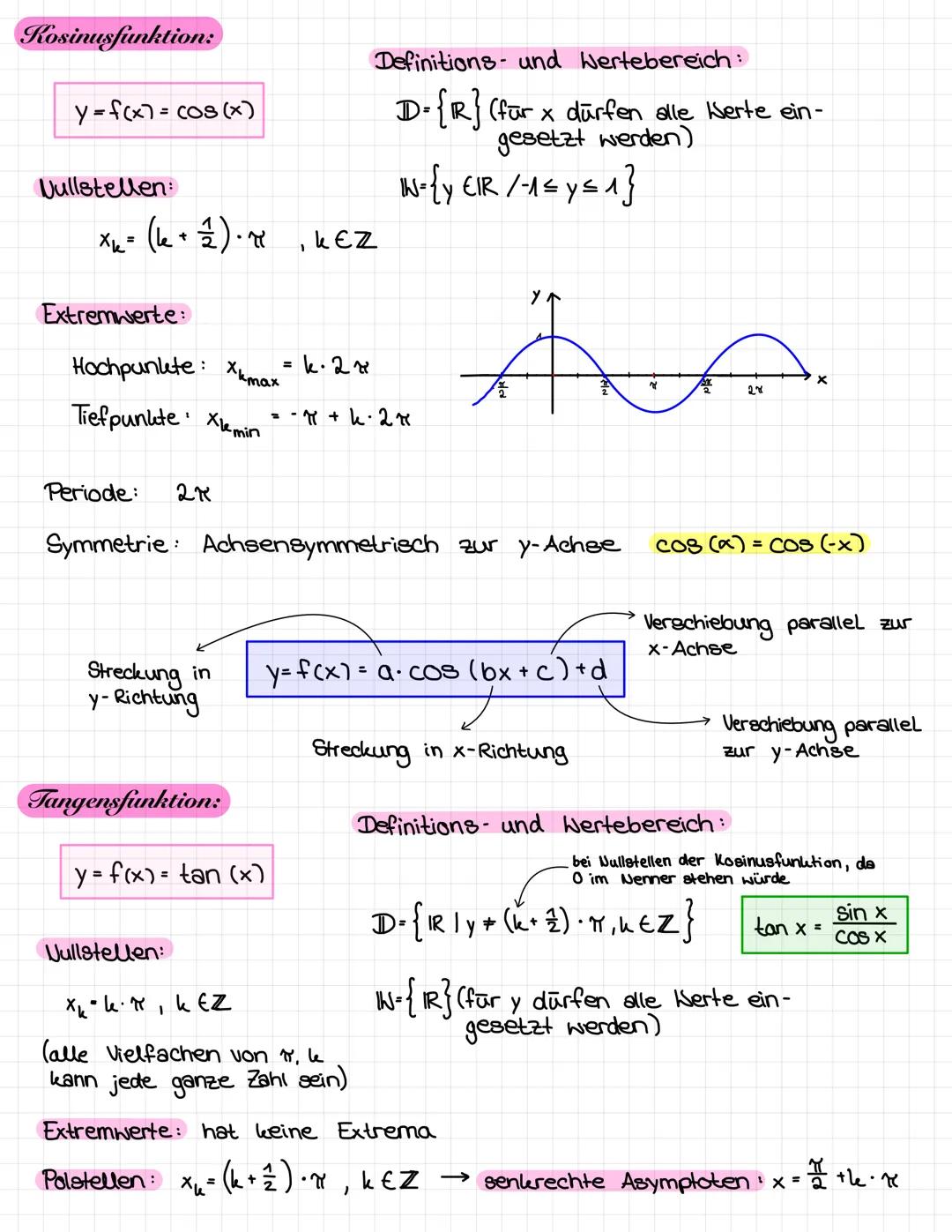 1. Nullstellen:
• Die Schnittstelle einer Funktion mit der
bezeichnet → f(x₂)=0
Allgemeine Vorgehensweise:
Funktionsgleichung 0 setzen → f(x