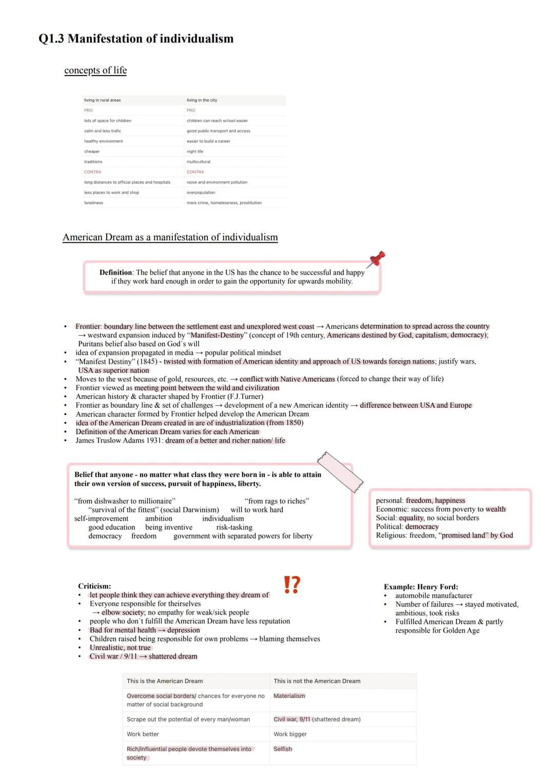 Abiturlernzettel - Englisch
Q1 Abiturlernzettel - Englisch
The USA - The Formation of
a Nation Q1.1 The USA - The Formation of Nation
Develo
