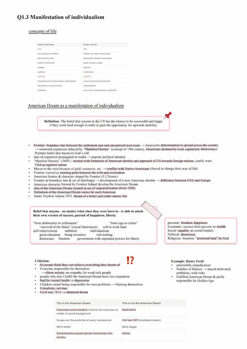 Abiturlernzettel - Englisch
Q1 Abiturlernzettel - Englisch
The USA - The Formation of
a Nation Q1.1 The USA - The Formation of Nation
Develo
