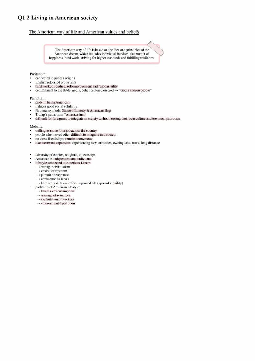 Abiturlernzettel - Englisch
Q1 Abiturlernzettel - Englisch
The USA - The Formation of
a Nation Q1.1 The USA - The Formation of Nation
Develo