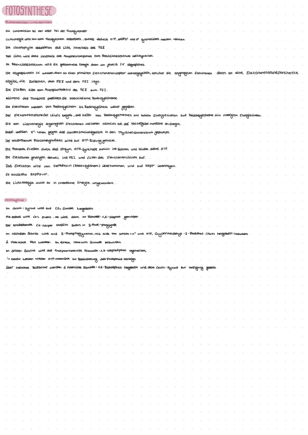 FOTOSYNTHESE
Primarreaktion (Lichtreaktian)
Die Lichtreaktion. Ist der erste Teil der. Fotosynthese
Lichtenergie wird von dem Fatosysthem, a