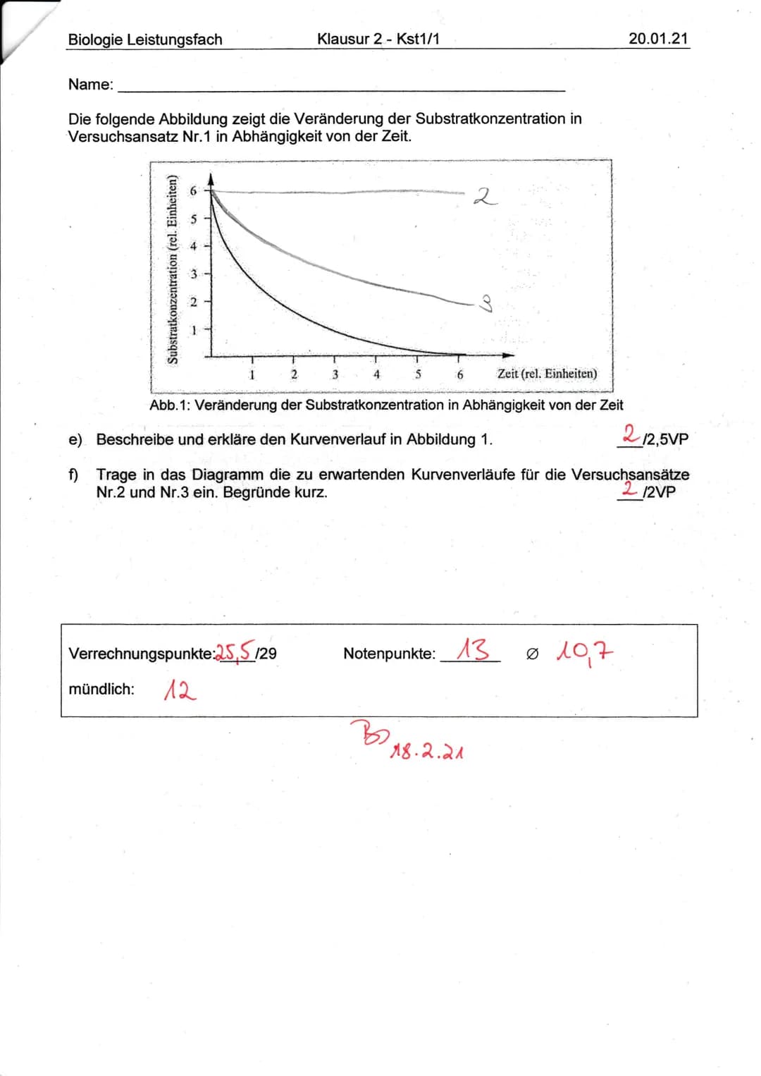 Biologie Leistungsfach
Name:
Clarissa Cerone
Aufgabe 1: Das Leuchten der Glühwürmchen [/13VP]
Jedes Jahr im Juni schwärmen zahlreiche männli