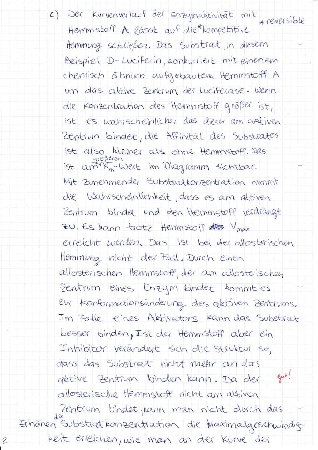 Biologie Leistungsfach
Name:
Clarissa Cerone
Aufgabe 1: Das Leuchten der Glühwürmchen [/13VP]
Jedes Jahr im Juni schwärmen zahlreiche männli