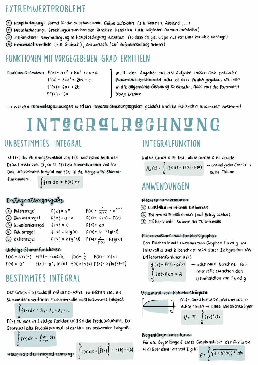 ANALYSIS
DIFFERENTIALRECHNUNG
GANZRATIONALE FUNKTIONEN
a₂x² + ax + a
Der Term der Form: anx^+ A(n-₁) X (^-^) +
heißt Polynom und ist eine Ve