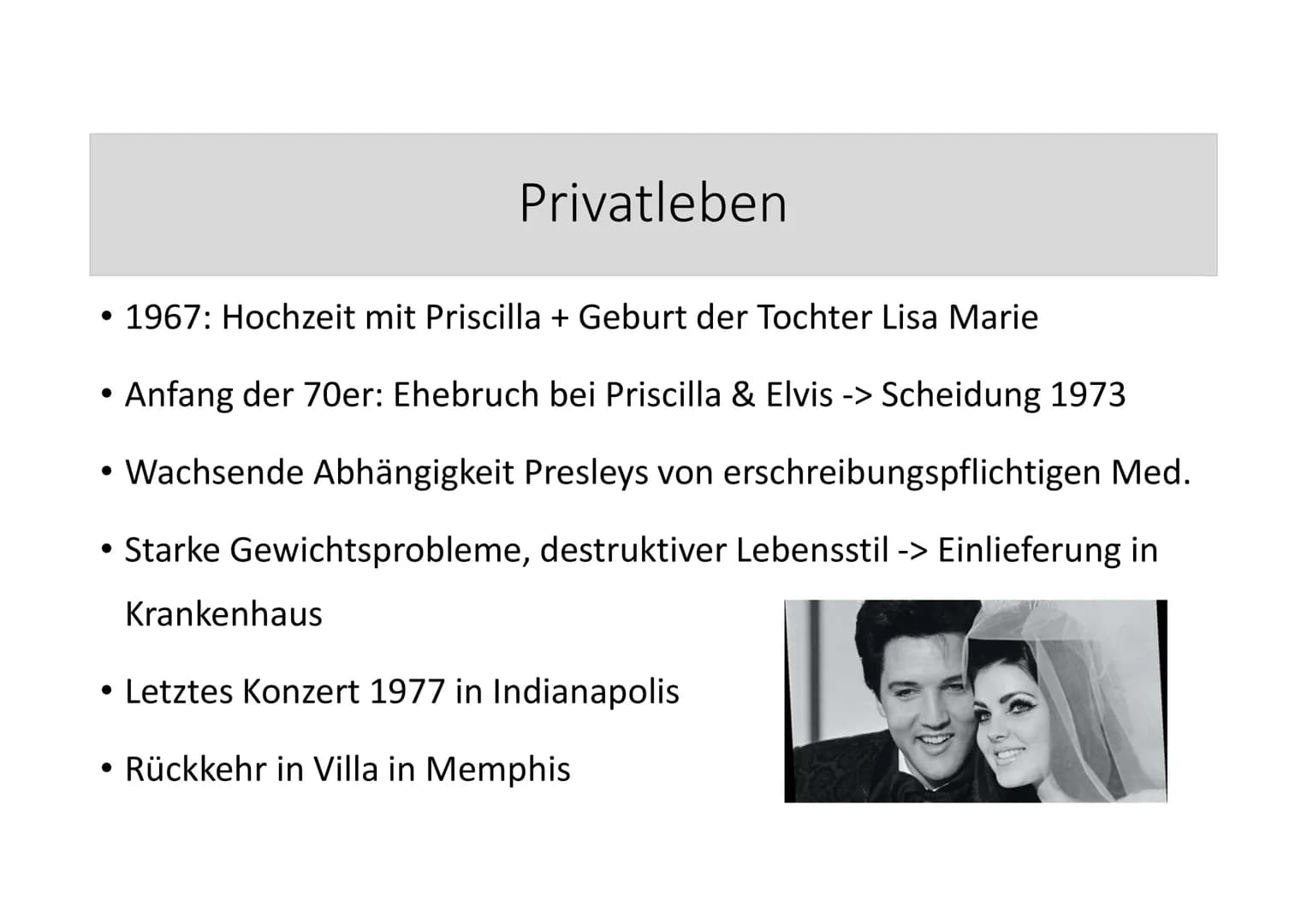 Elvis Presley
Referat von Angelina Elvis Presley
1) Wer ist Elvis Presley?
Elvis Presley wurde am 8. Januar 1935 in Tupelo, Mississippi, geb