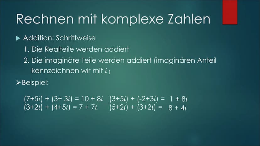 Komplexe
Zahlen
VON ALEYNA, BEYZA & MARIE Gliederung
Kleine Fragerunde
Übersicht der Zahlenbereiche
▶ Definition
▶ Die imaginäre Einheit i
▶