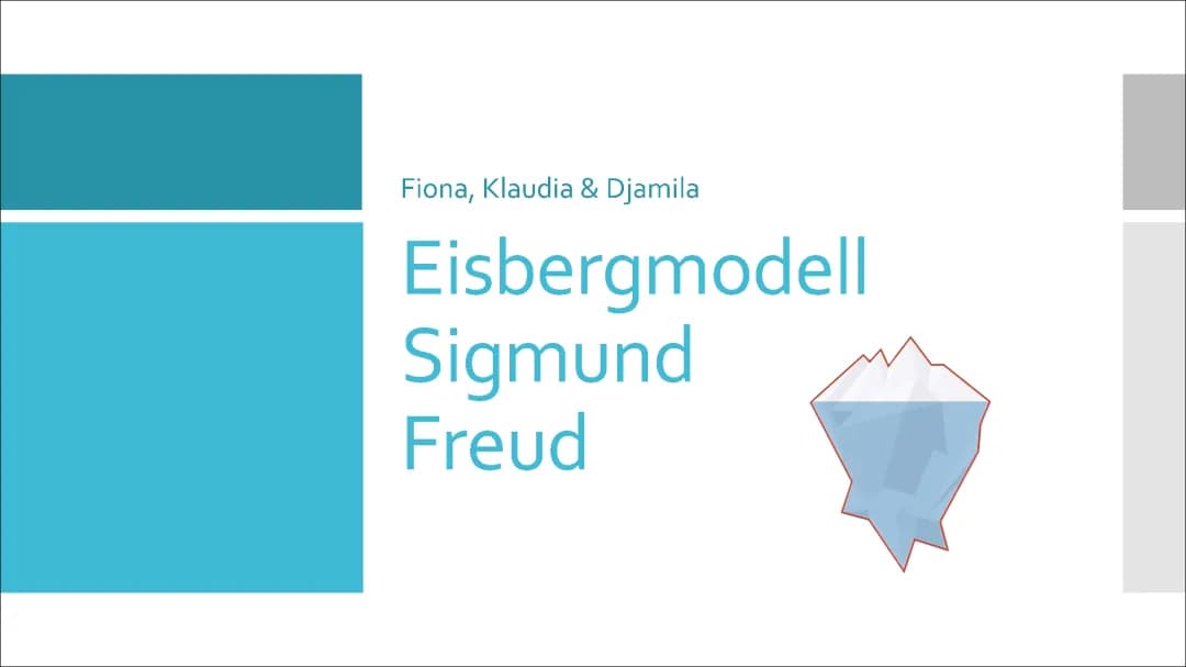 Eisbergmodell Freud
