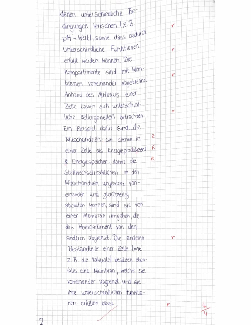 BIOLOGIE-KLAUSUR NR. 1; Themenbereich: Cytologie
(Da) Name:
Datum: 30.11.2021 Klasse: 11S2
Es wurden 42,5 Punkte von 48
13 Punkte
Lehrkraft: