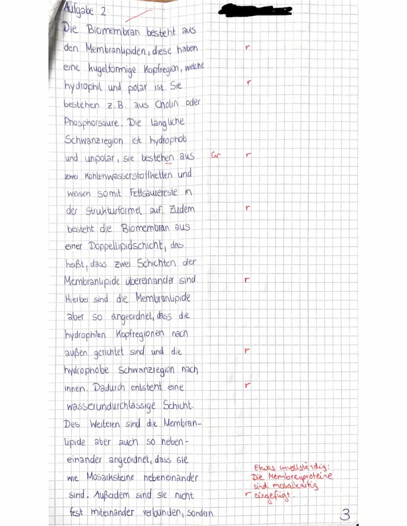 BIOLOGIE-KLAUSUR NR. 1; Themenbereich: Cytologie
(Da) Name:
Datum: 30.11.2021 Klasse: 11S2
Es wurden 42,5 Punkte von 48
13 Punkte
Lehrkraft: