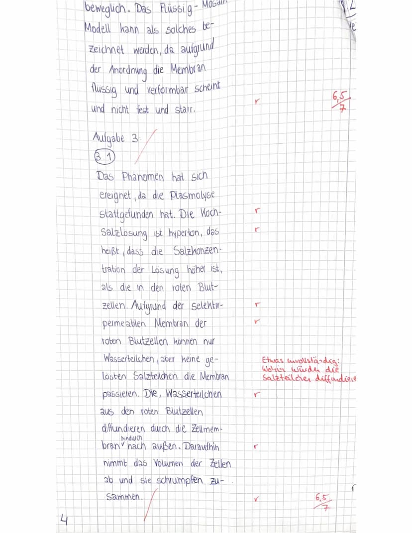 BIOLOGIE-KLAUSUR NR. 1; Themenbereich: Cytologie
(Da) Name:
Datum: 30.11.2021 Klasse: 11S2
Es wurden 42,5 Punkte von 48
13 Punkte
Lehrkraft: