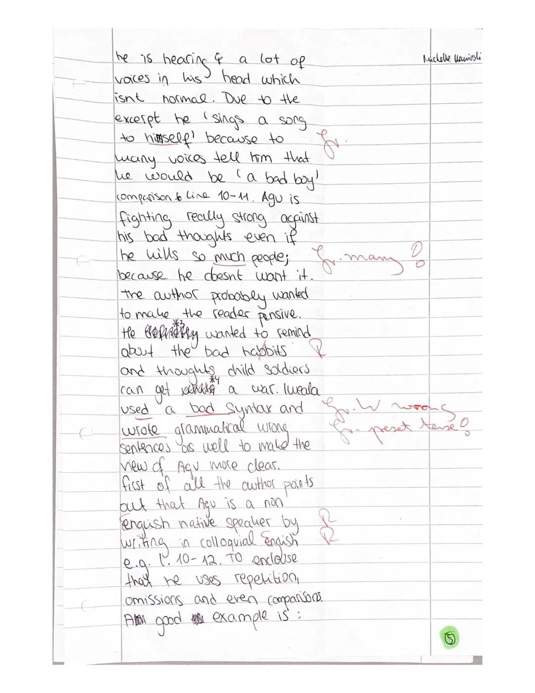 5 I am not a bad boy.
I am not a bad boy.
15
25
10
I am singing song to myself because I am hearing too many voice in my head telling me I a