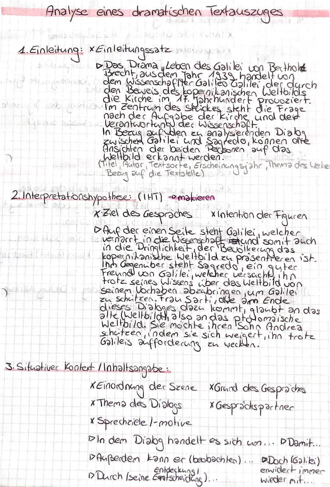 Analyse eines dramatischen Textauszuges
1. Einleitung: * Einleitungssatz
WONG.
Hop,
stars if abo
Homepaeld
Das Drama, Leben des Galilei
von 