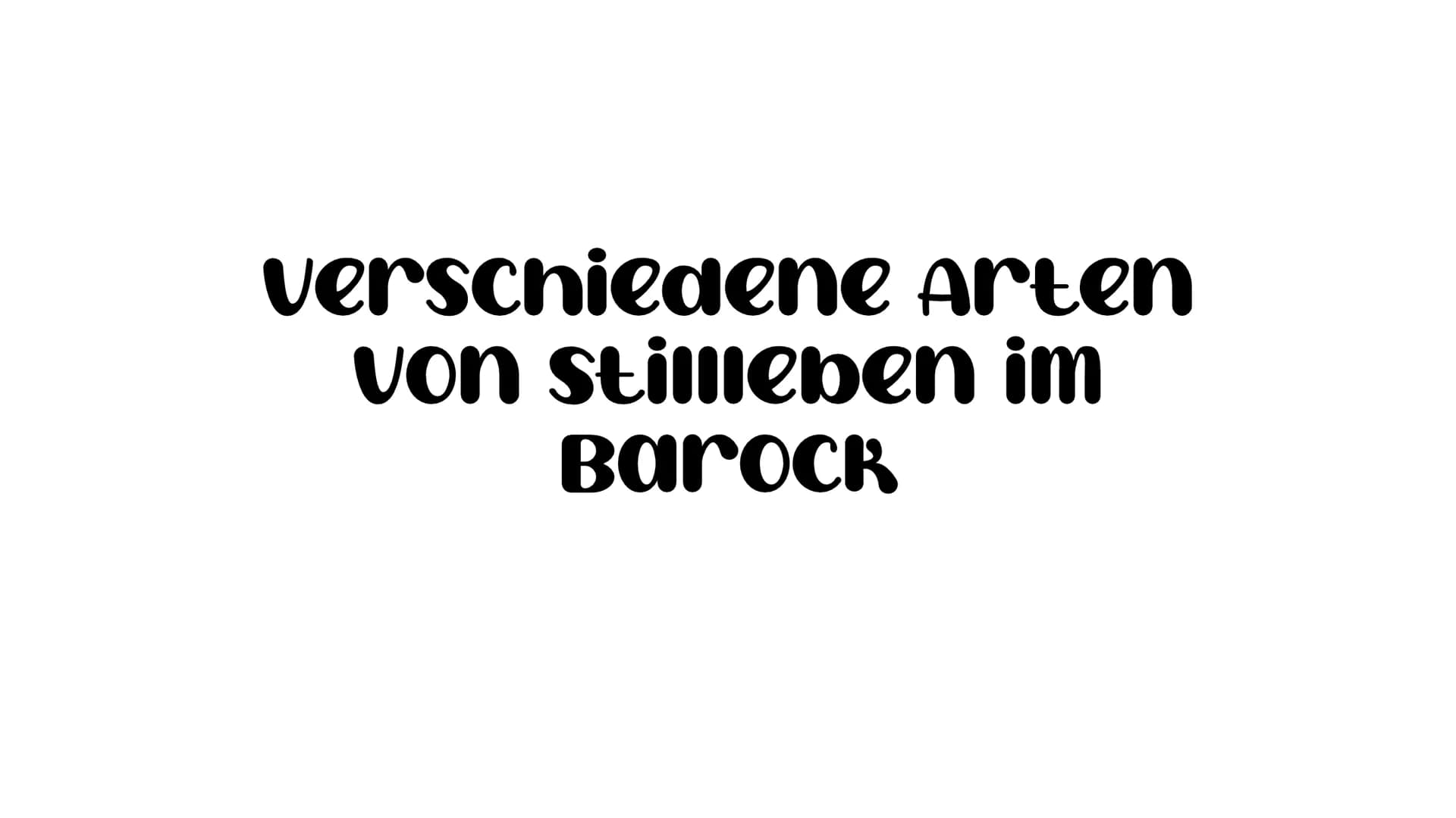 verschiedene Arten
von stillleben im
Barock 1.) Prunkstillleben
• ist die Weiterentwicklung des gedeckten Tischs
keine schlichten, einfachen