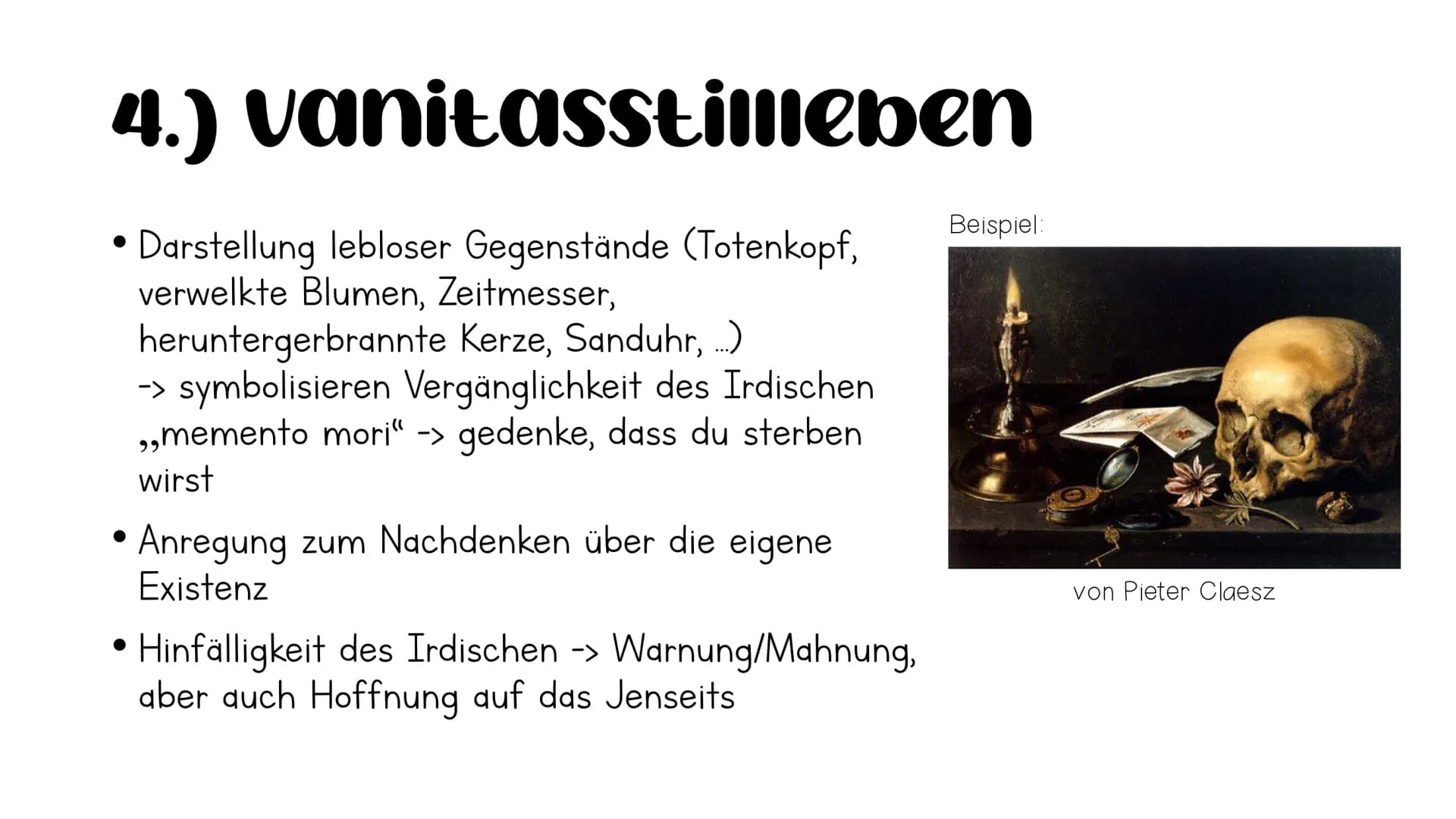 verschiedene Arten
von stillleben im
Barock 1.) Prunkstillleben
• ist die Weiterentwicklung des gedeckten Tischs
keine schlichten, einfachen