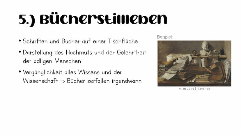 verschiedene Arten
von stillleben im
Barock 1.) Prunkstillleben
• ist die Weiterentwicklung des gedeckten Tischs
keine schlichten, einfachen