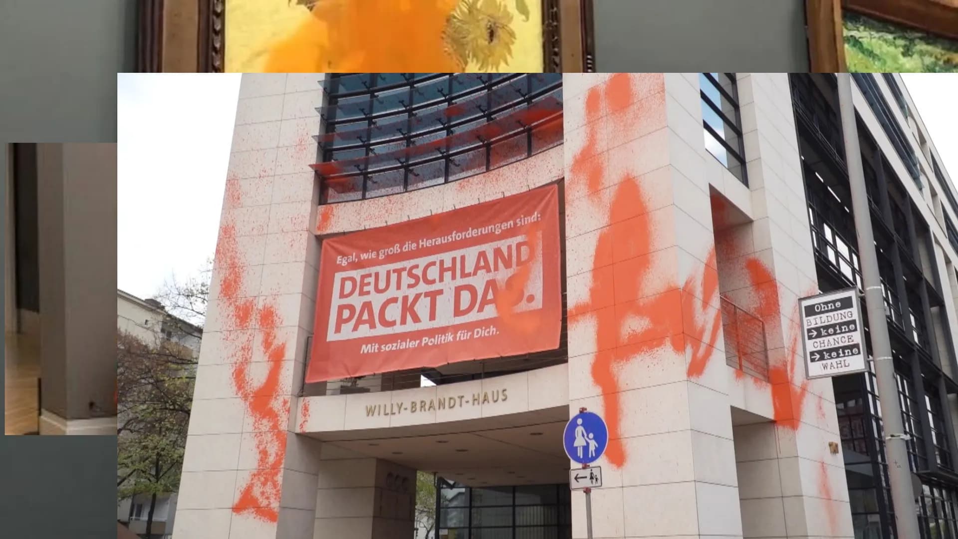 Die "Klima
Kleber"
Klimaaktivisten der "letzten Generation"
04. November 2022 Gliederung
01.
03.
Situation
W-Fragen
Reaktionen
Pro/Contra
02