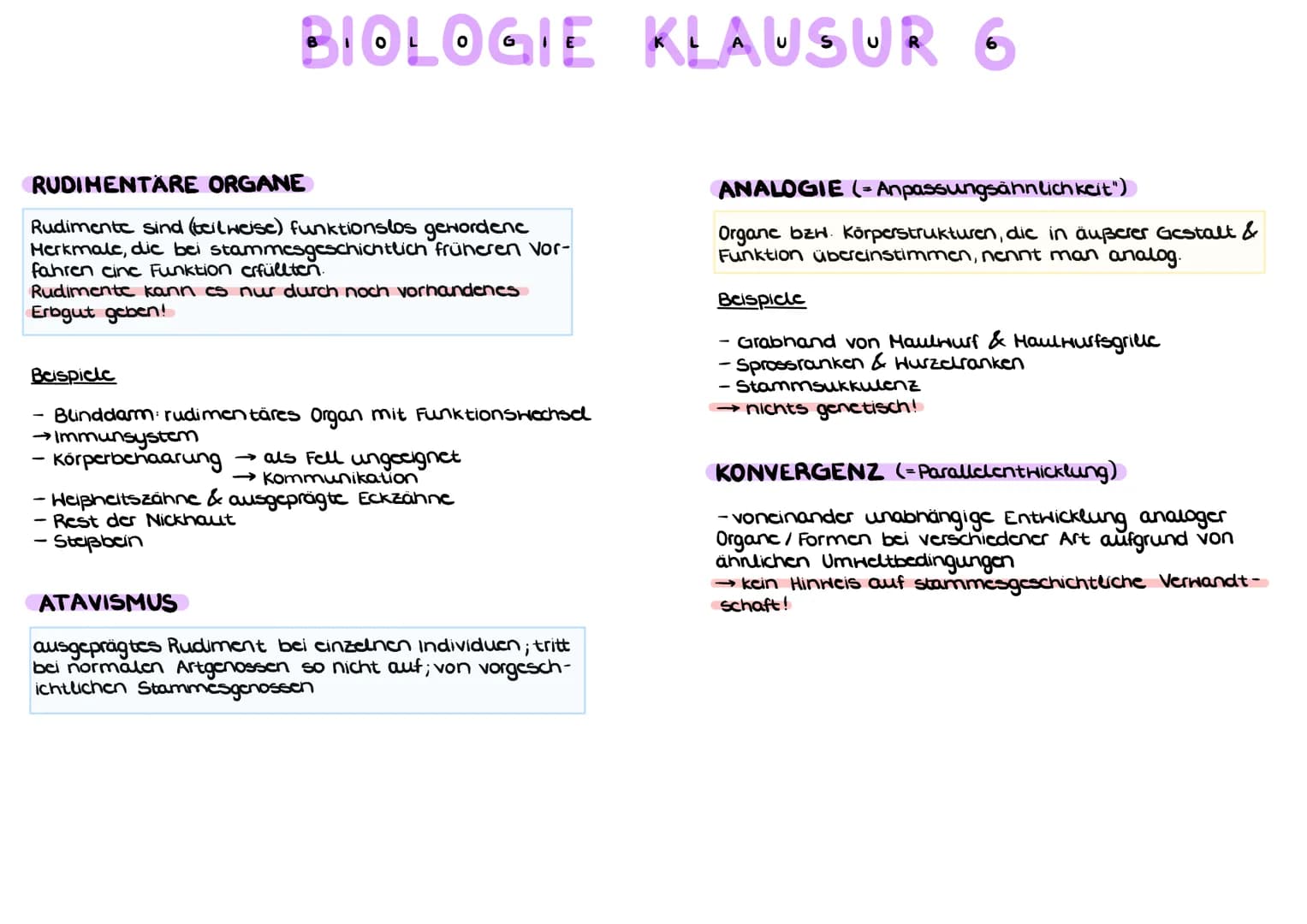 BELEGE FÜR DIE EVOLUTIONSTHEORIE
a) HOMOLOGIE ( Bauplanähnlichkeit") aufgrund Verwandt-
schaft
Homologe Organe/Strukturen sind Organc mit gl