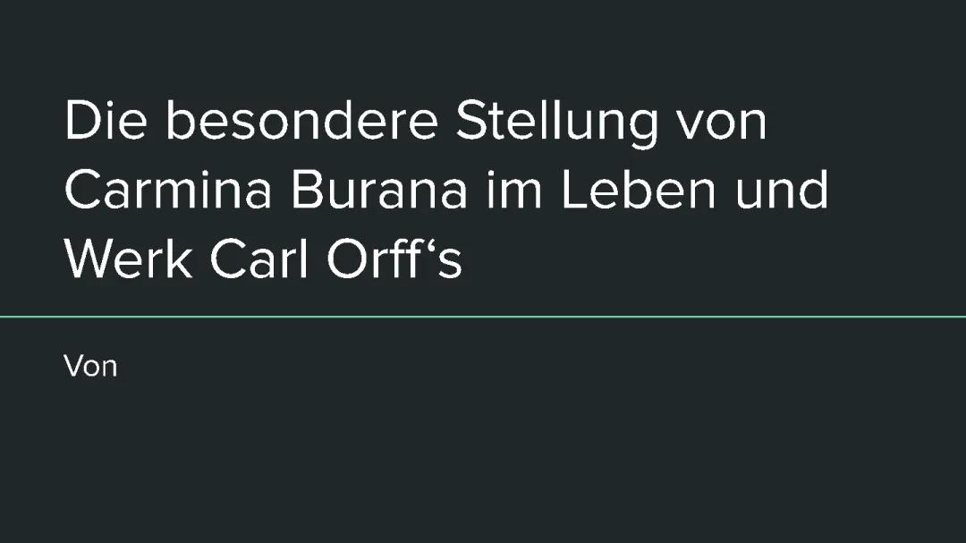 Carmina Burana: Einfach erklärt für Kinder – Inhalt, Lieder & Geschichte