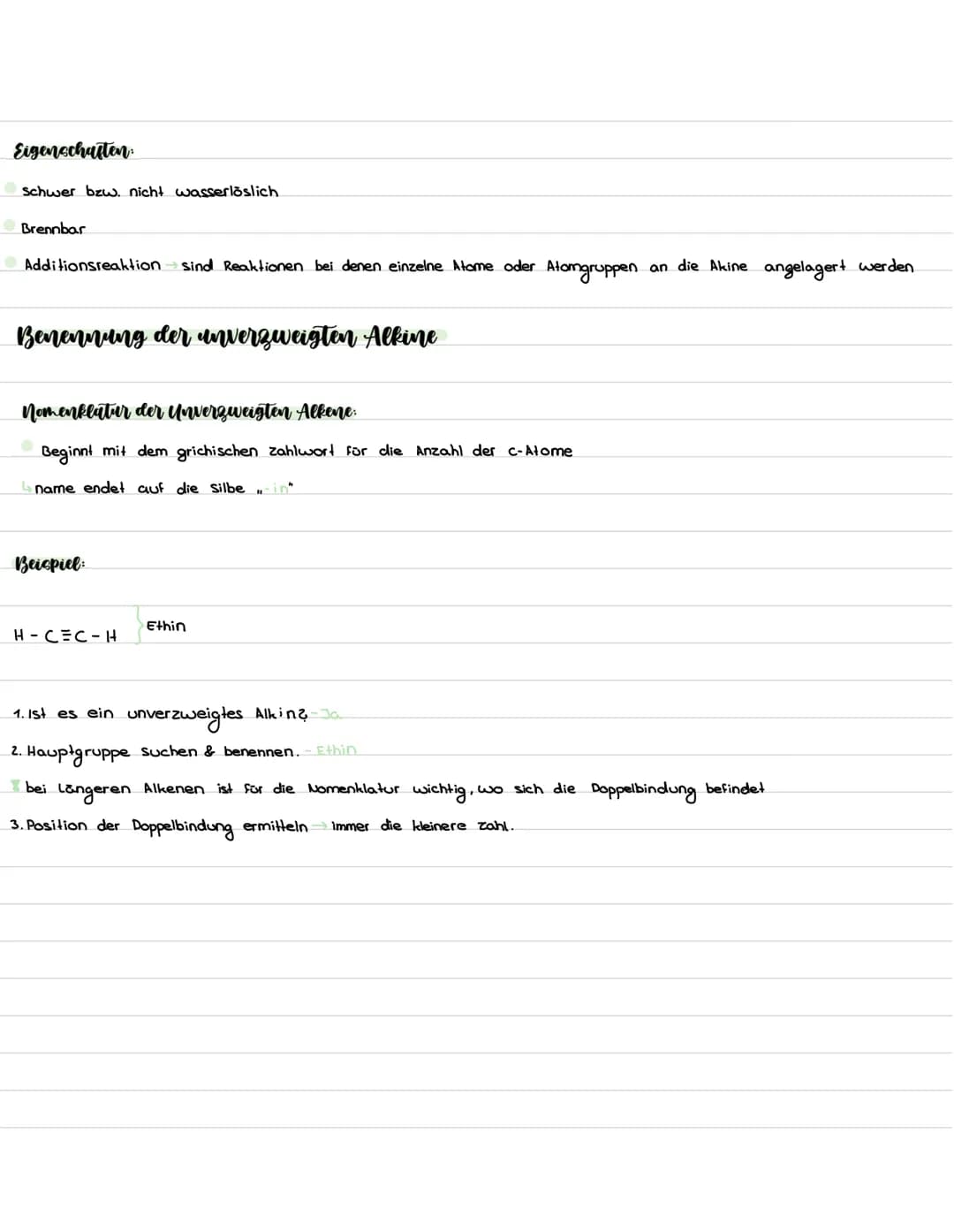  C-Atome
1
2
3
4
5
6
7
8
9
10
Name des Alkans
Methan
Ethan
Propan
Butan
Pentan
Hexan
Heptan
Octan
Nonan
Decan
Name des Restes
Methyl-
Ethyl-