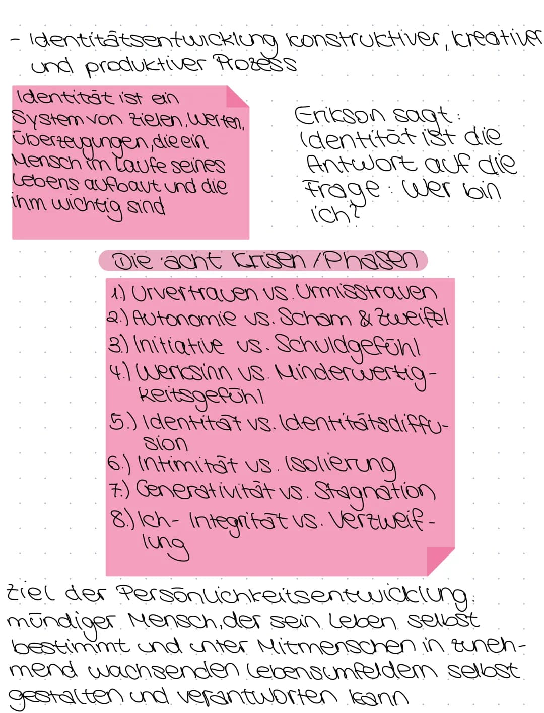 Die psychosoziale Entwicklung nach Erik Erikson
Biografie
gelebt von 1902 - 1944
deutsch-amerikanischer Psychoanalytiker
und Vertreter der i
