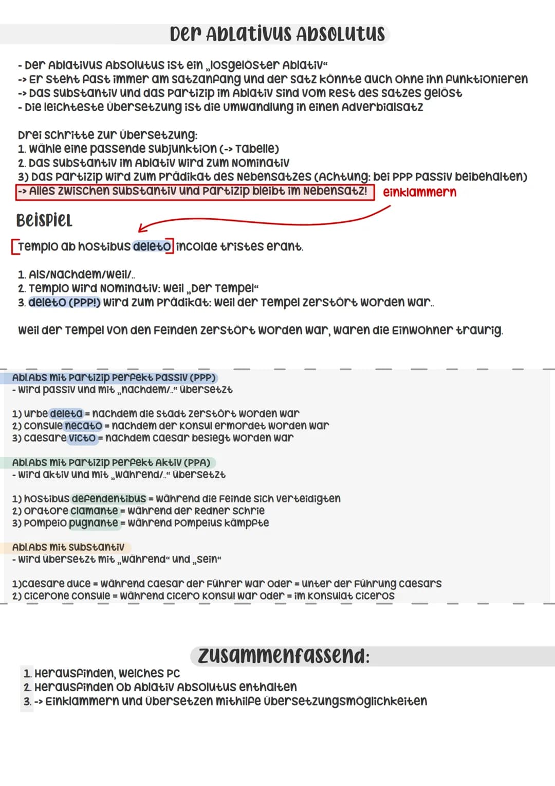 - Das Participium coniunctum ist eine konstruktion, bei der ein Partizip (PPP; PPA; PFA) mit
einem notwenigen satzglied (subjekt Oder Objekt