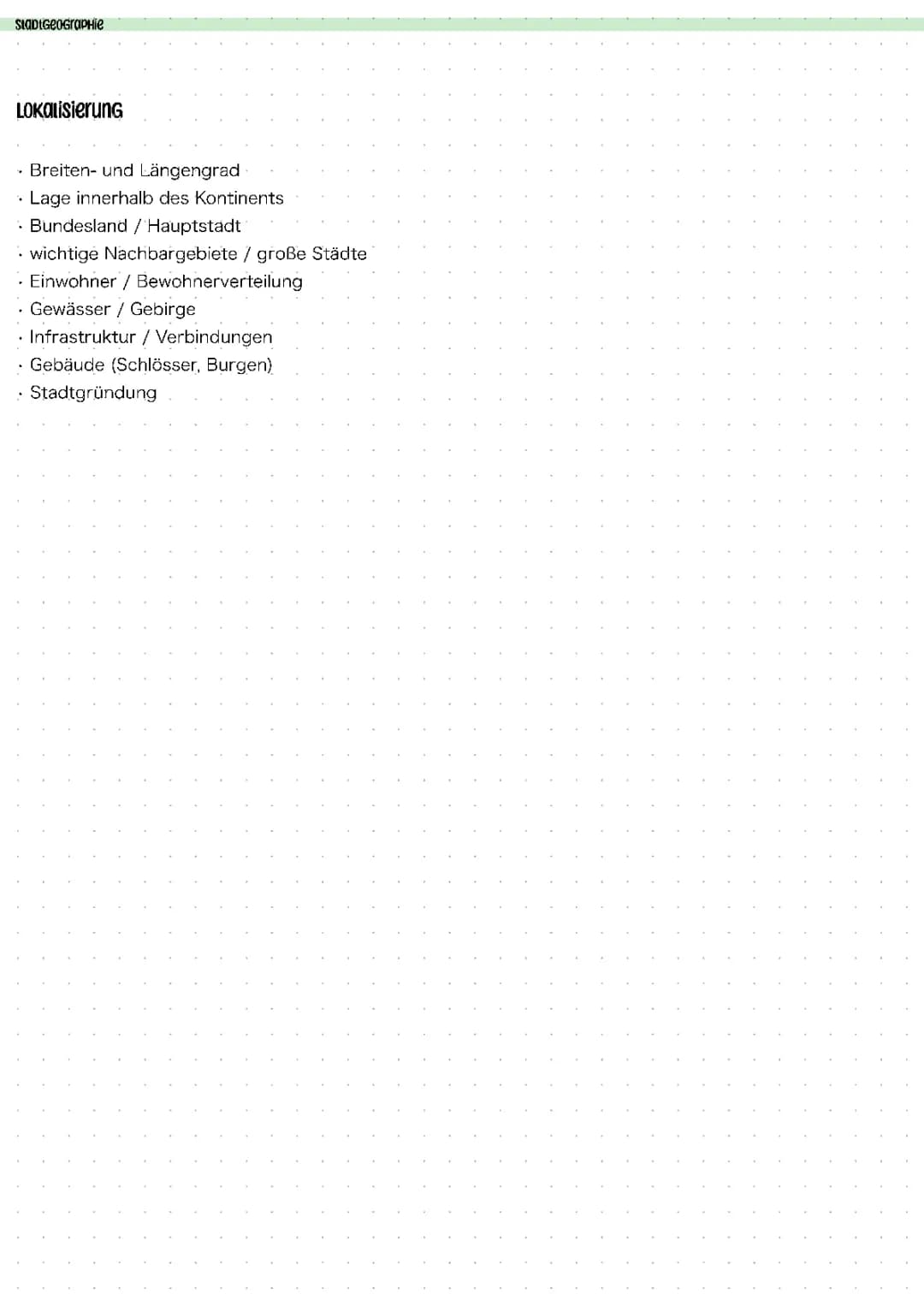 Stadtgeographie 