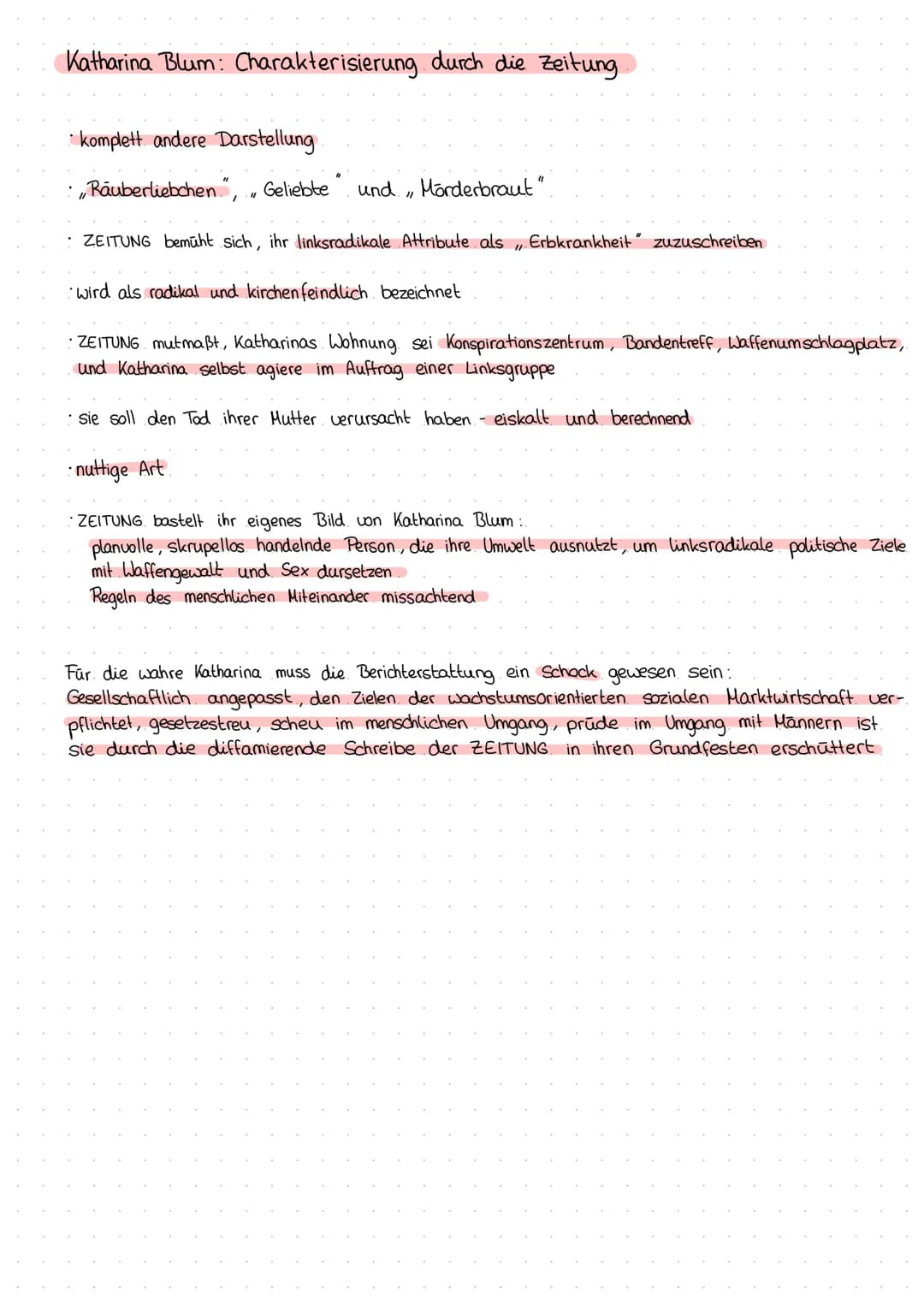 Die verlorene Ehre der Katharina Blum - Boll
INHALT
• Katharina Blum lernt im Kolner Karneval einen jungen Mann.
kennen und verliebt sich
•L