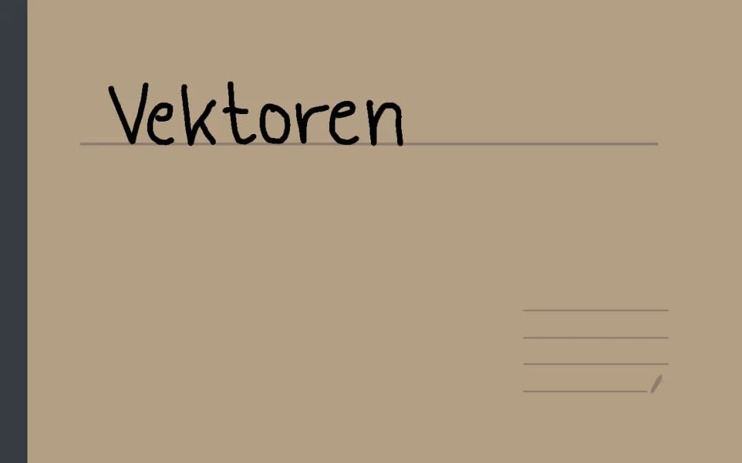 Analytische Geometrie (Vektoren) Zusammenfassung