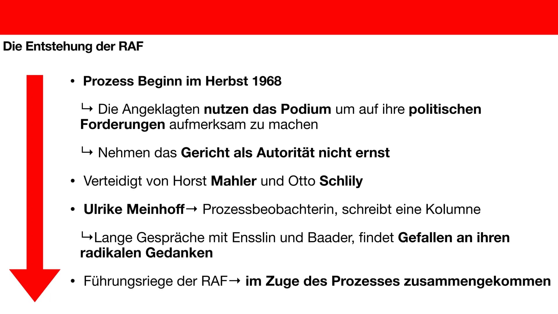 Die Entstehung der RAF
Luna Malik, Giada Cerri Gliederung
●
●
Was war die RAF?
Wer waren die Gründer?
Die Entstehung Was war die RAF?
●
●
,,