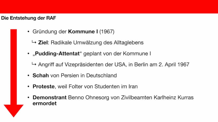 Die Entstehung der RAF
Luna Malik, Giada Cerri Gliederung
●
●
Was war die RAF?
Wer waren die Gründer?
Die Entstehung Was war die RAF?
●
●
,,