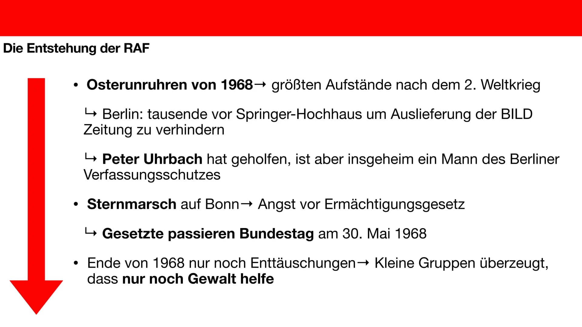 Die Entstehung der RAF
Luna Malik, Giada Cerri Gliederung
●
●
Was war die RAF?
Wer waren die Gründer?
Die Entstehung Was war die RAF?
●
●
,,