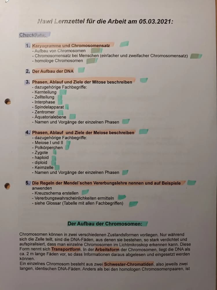 Know DNA Aufbau, Meios, Mitose, Vererbung  thumbnail