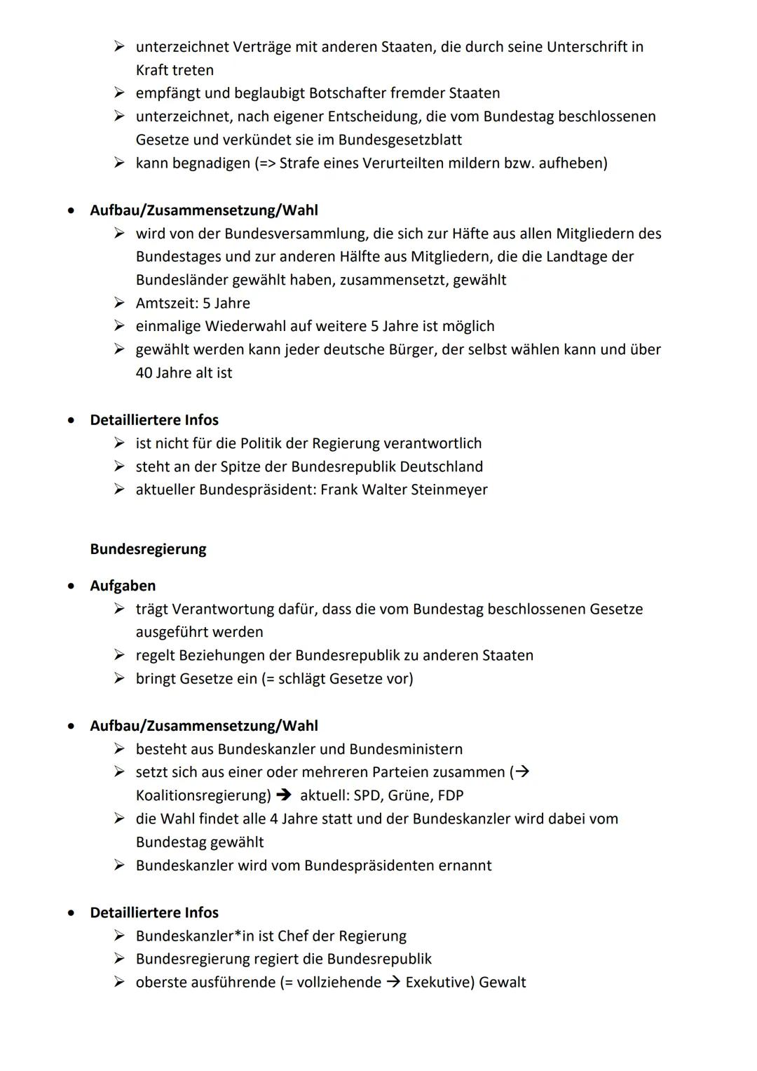 GK KA Nr.1-18.05.22 - Thema: Verfassungsorgane
●
Verfassungsorgane
Bundestag
• Aufgaben
wählt den*die Bundeskanzler*in
➤ beschließt Gesetze,