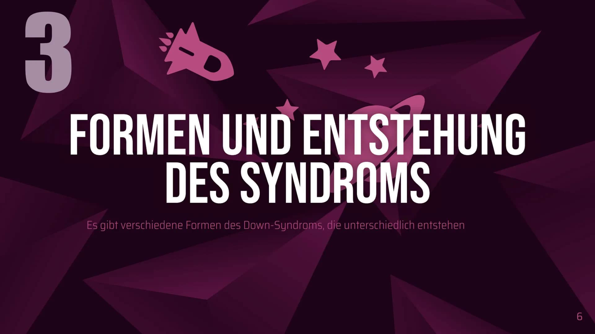 Das Down-Syndrom
(Trisomie 21) Inhaltsverzeichnis
1. Welches Menschenbild hat man?
2. Allgemeine Informationen
3. Formen und Entstehung des 