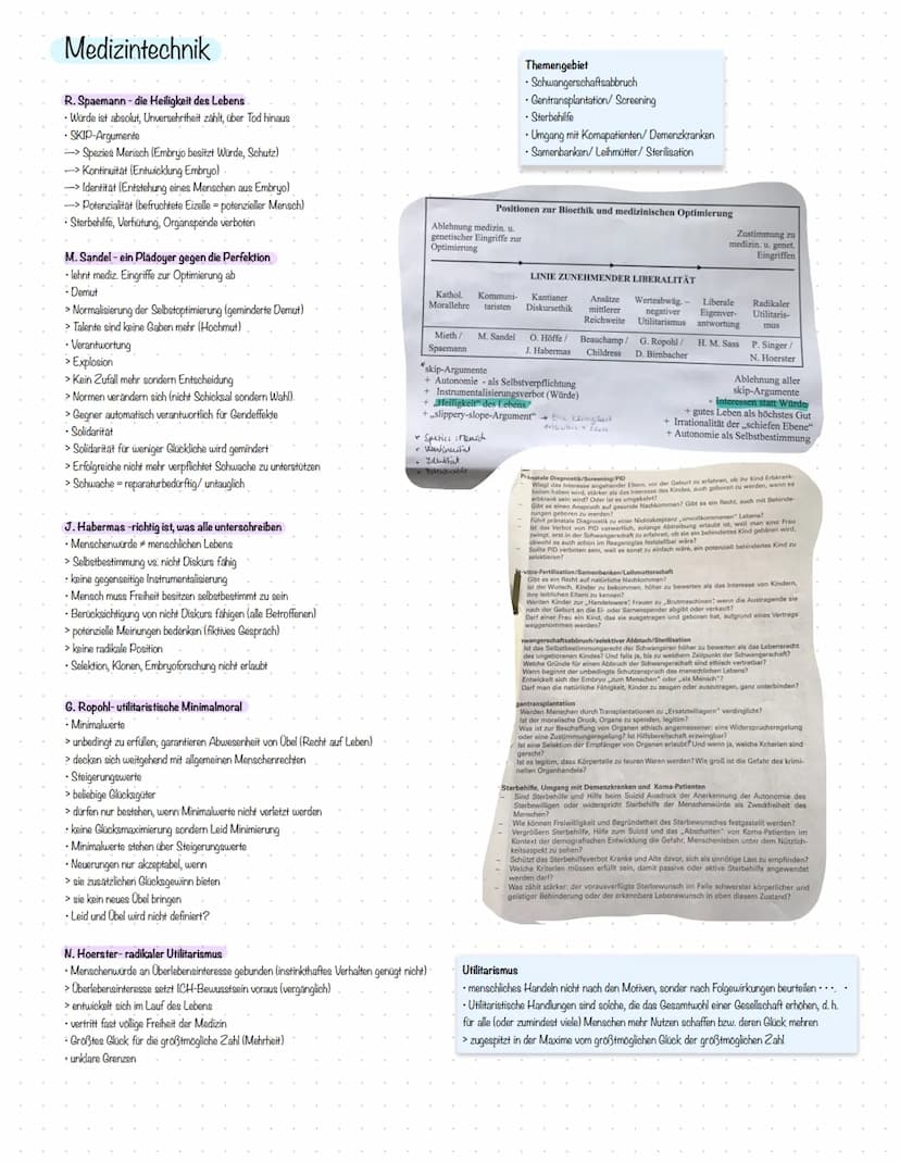 
<p>Die Medizinethik beschäftigt sich mit ethischen Fragen im Kontext der Medizin. Sie umfasst Themen wie Sterbehilfe, Organspende, medizini