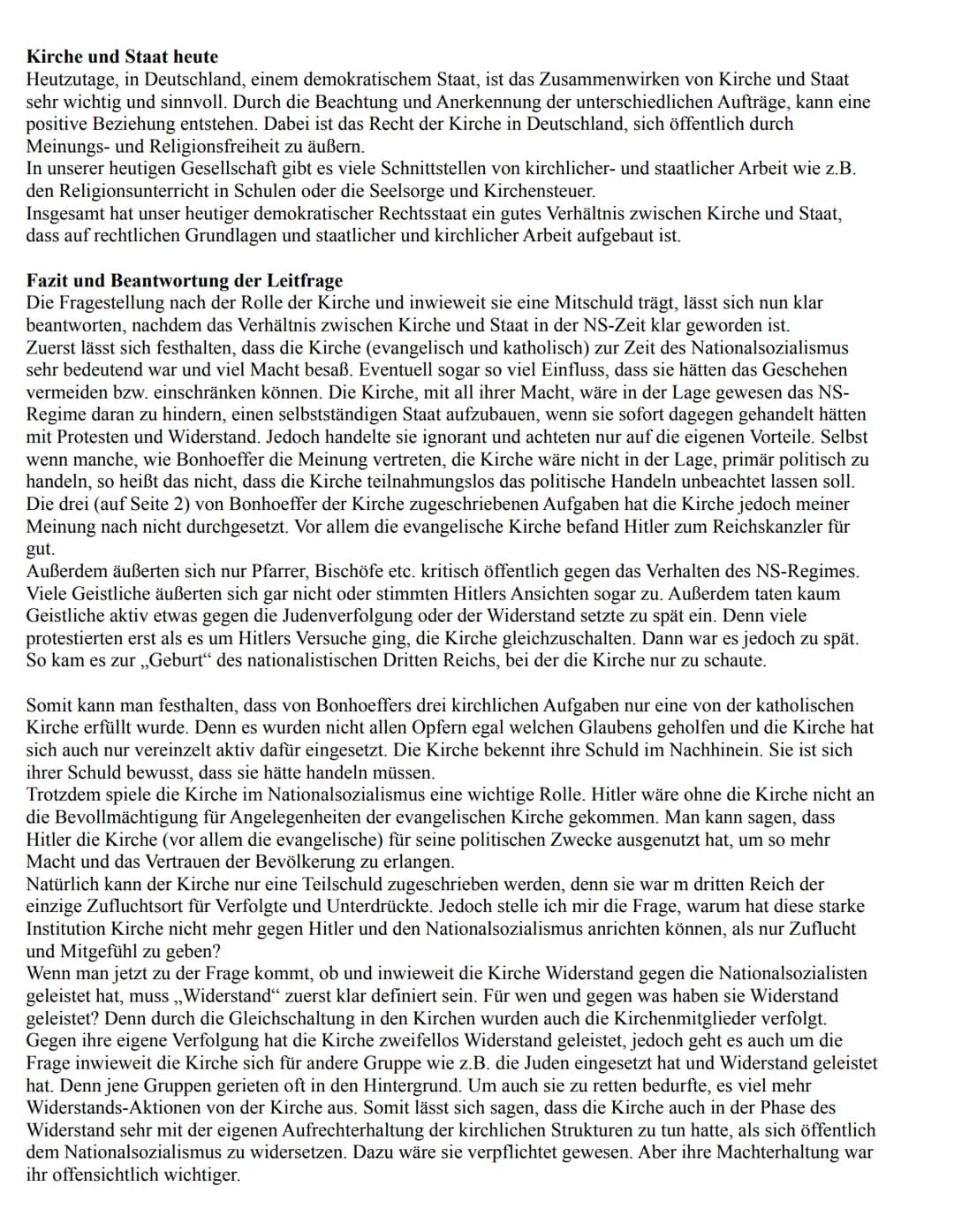 Kirche im Nationalsozialismus
10.06.2021
Die Frage ob die Kirche zu der NS-Zeit eine Mitschuld an den NS-Taten geleistet hatte, ist bis heut