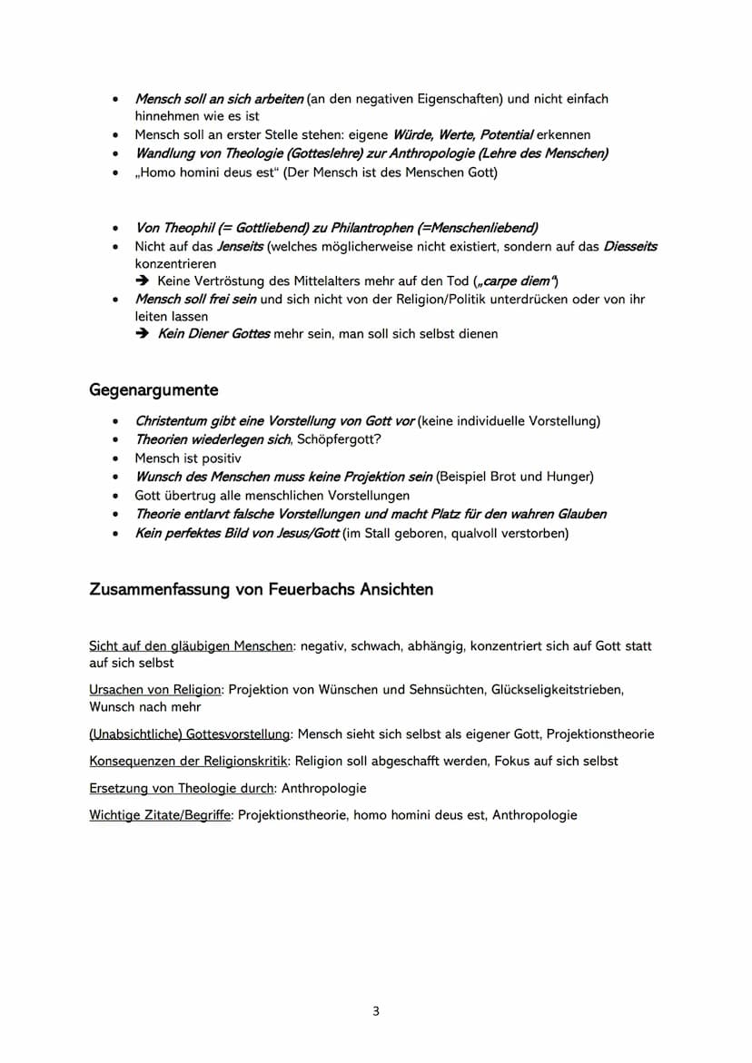 Begriffe Defintion:
Religion Q2 Lernzettel (Ludwig Feuerbach)
Transzendenz:
Wahrnehmen von dem Übersinnlichen Gegensatz zu Immanenz
Pantheis