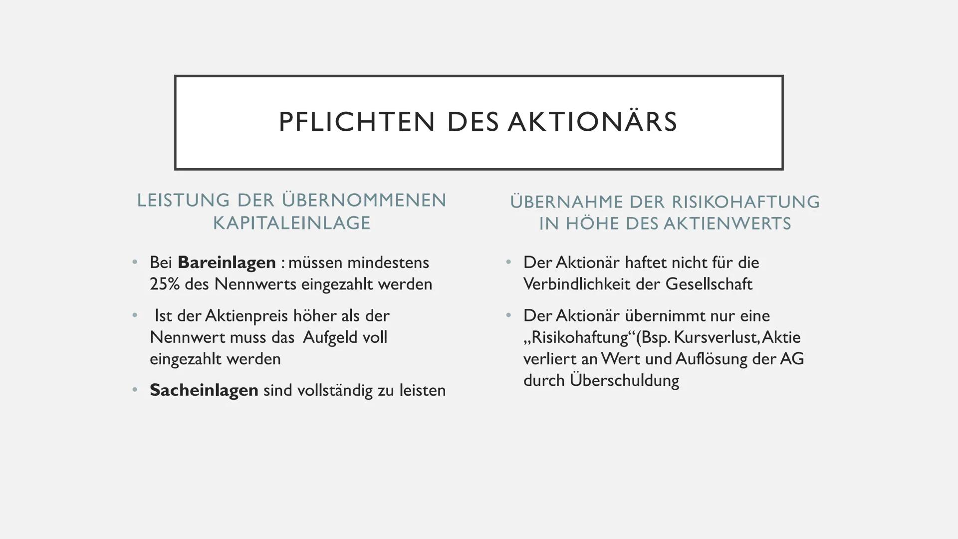 # AKTIENGESELLSCHAFT

Teil I

Begriff, Firma, Gründung AKTIENGESELLSCHAFT
Teil II
Organe AKTIENGESELLSCHAFT
Teil III
Rechte und Pflichten WA