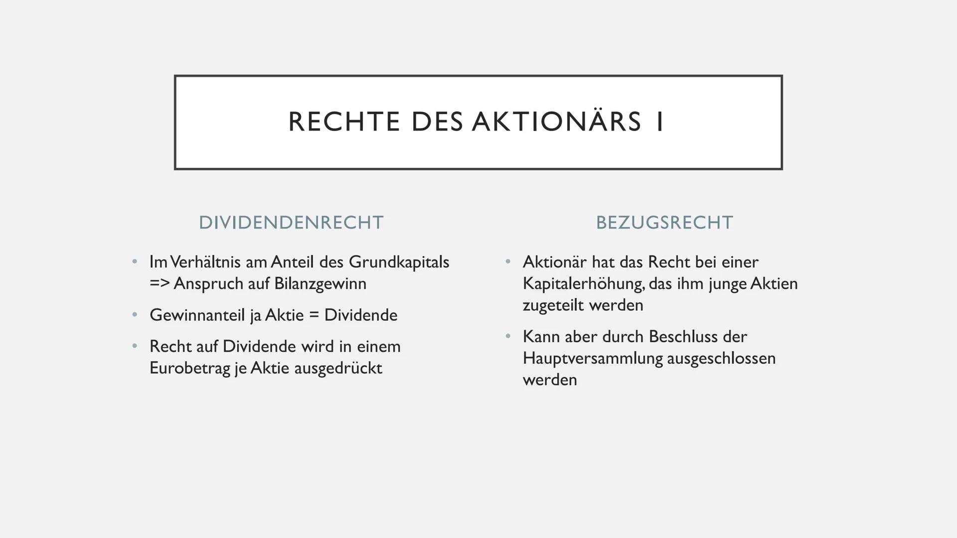# AKTIENGESELLSCHAFT

Teil I

Begriff, Firma, Gründung AKTIENGESELLSCHAFT
Teil II
Organe AKTIENGESELLSCHAFT
Teil III
Rechte und Pflichten WA