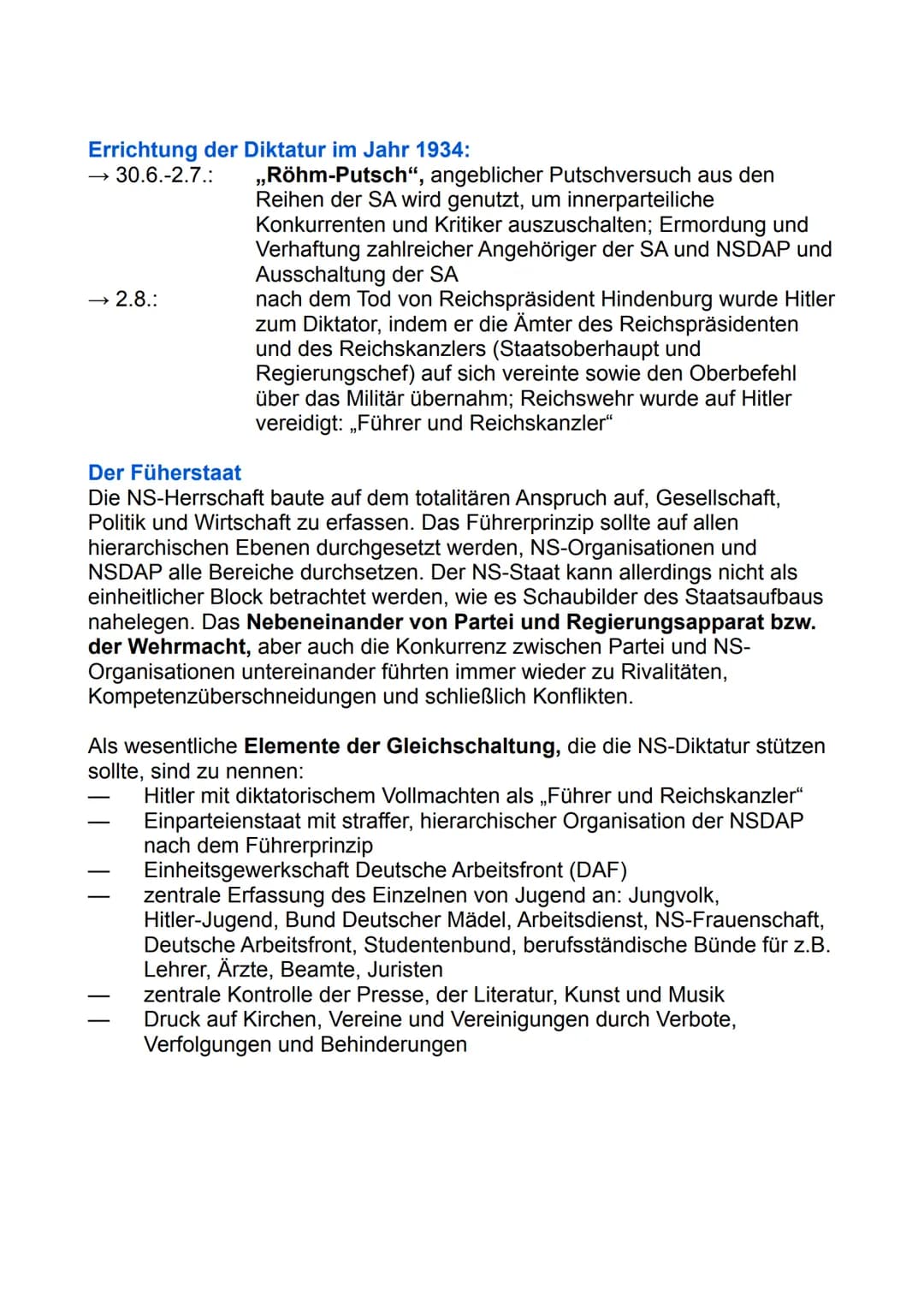 Die Herrschaft des Nationalsozialismus in Deutschland
und Europa von 1933-1945
Nach dem Rücktritt Kurt von Schleichers berief Reichspräsiden