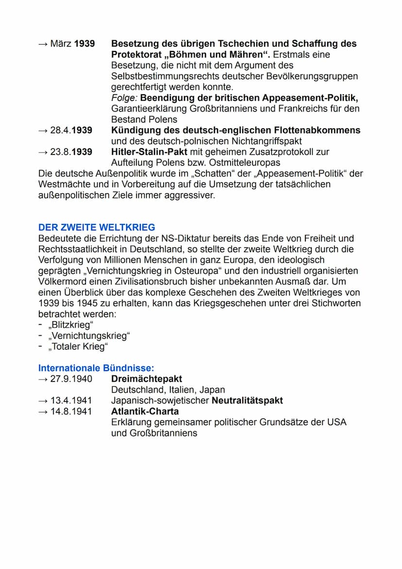 Die Herrschaft des Nationalsozialismus in Deutschland
und Europa von 1933-1945
Nach dem Rücktritt Kurt von Schleichers berief Reichspräsiden