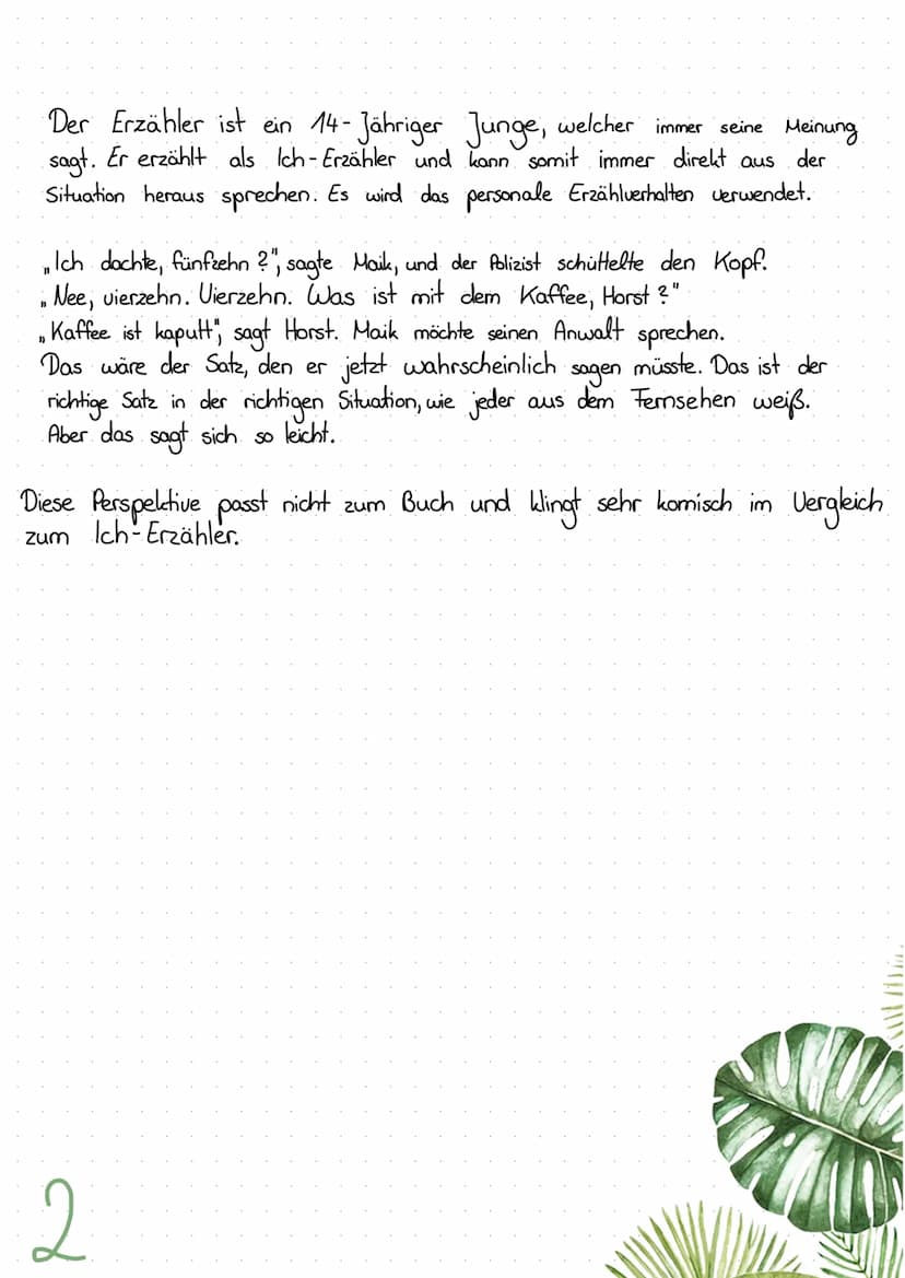 tschick
A
WOLFGANG HERRNDORF INHALTSVERZEICHNIS
I. EINLEITUNG
Meine Geschichte zu Kapitel 1
Erzählperspektive
Inhaltliche Fragen
Steckbrief 