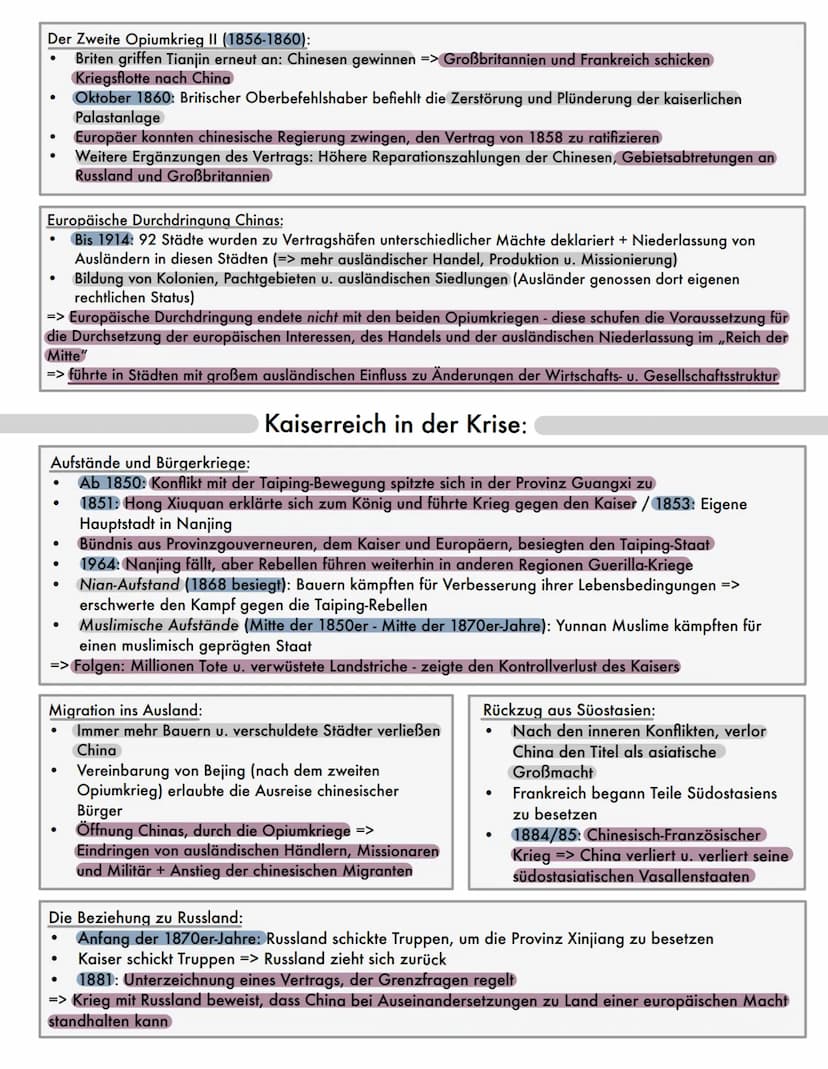 Das Kanton-System:
16. Jahrhundert: Europäer fangen an in China Waren zu kaufen und verkaufen
1644: Beginn der Qing-Herrschaft
●
●
●
●
●
●
D