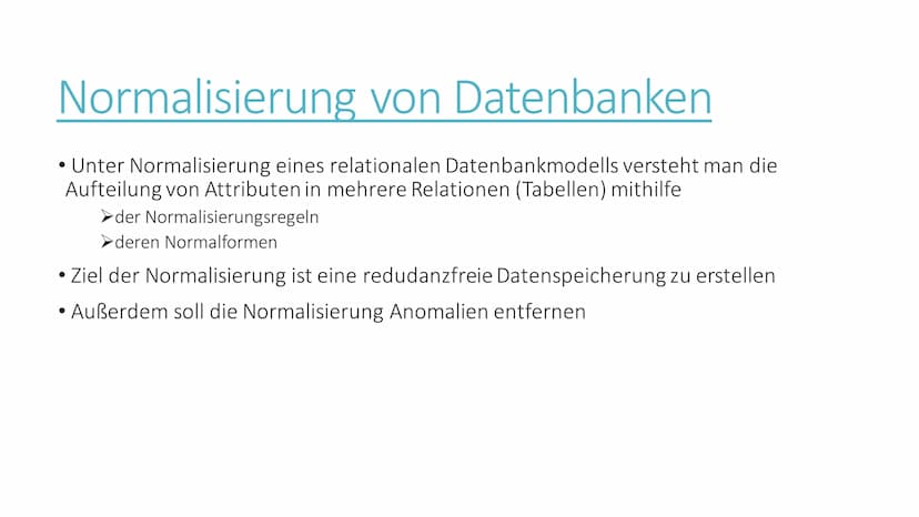 Datenbanken verbessern
durch Normalformen
von Maja Spiaczka Inhaltsverzeichnis
• Wort-Erklärungen
●
• Datenredudanz
• Normalisierung von Dat