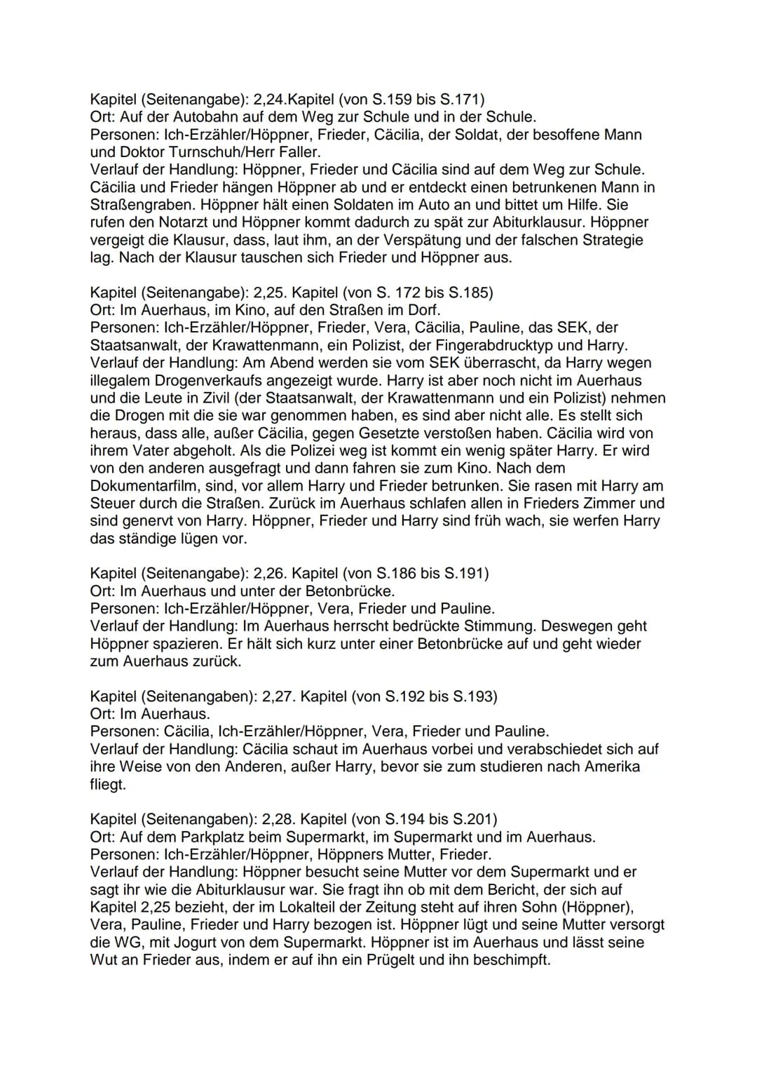 Lesetagebuch zu einem Jugendroman
Inhalt jedes Kapitel/Textabschnitts
Kapitel (Seitenangabe): 1.Kapitel (von S.7 bis S.9)
Ort: Im Dorf, dort